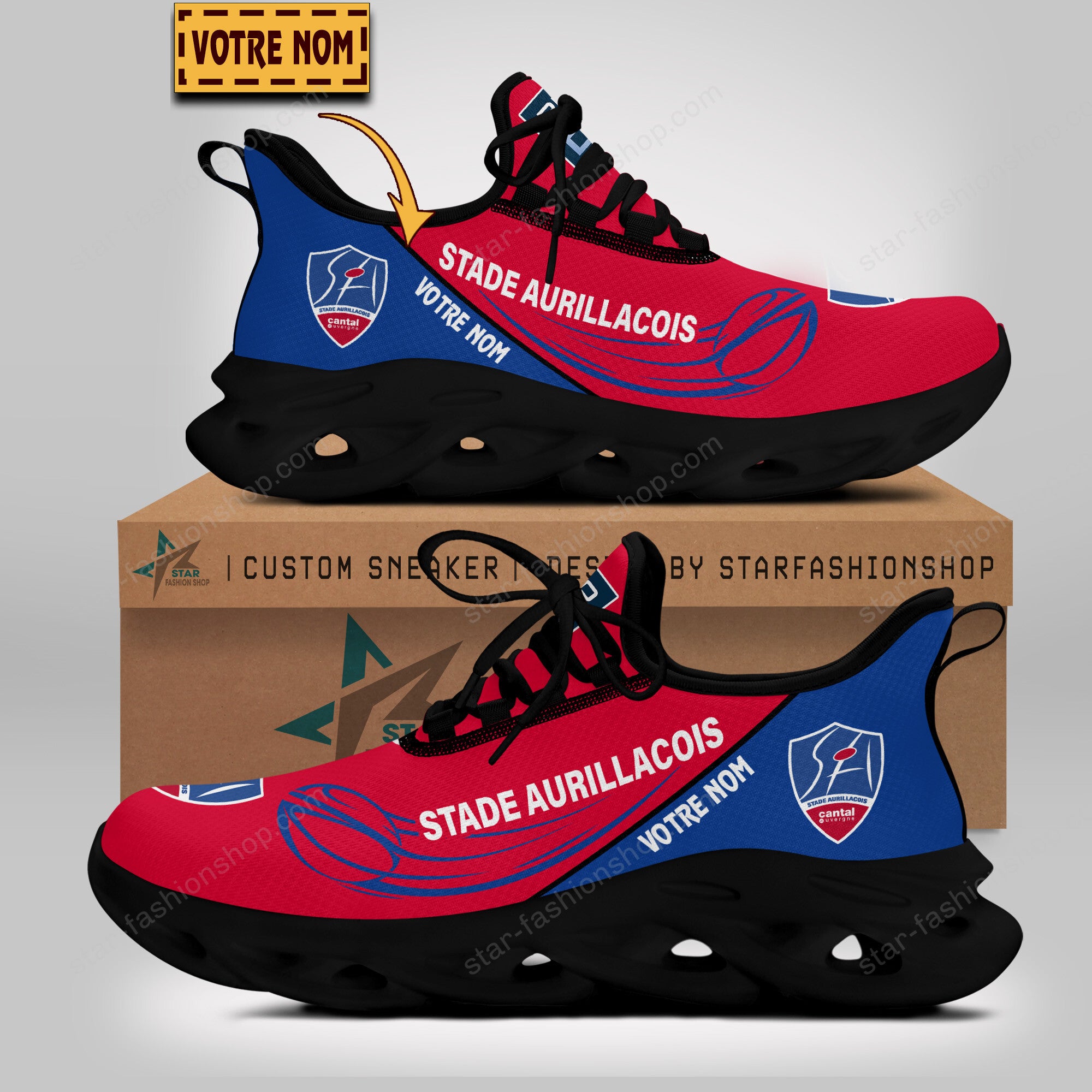 Chaussures Stade Aurillacois Cantal Auvergne 03 - Baskets Rugby
