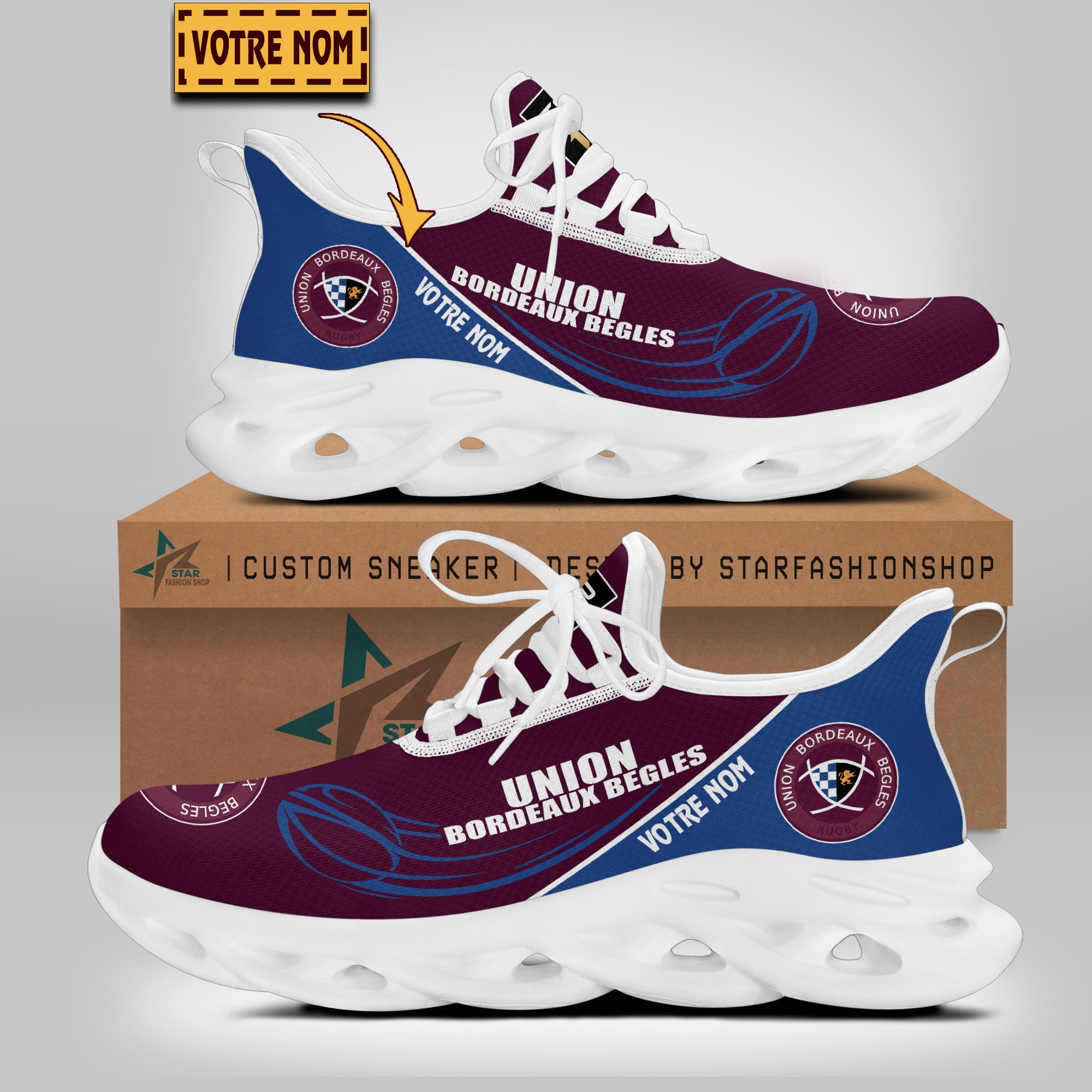 Chaussures Union Bordeaux Begles 03 - Baskets Rugby