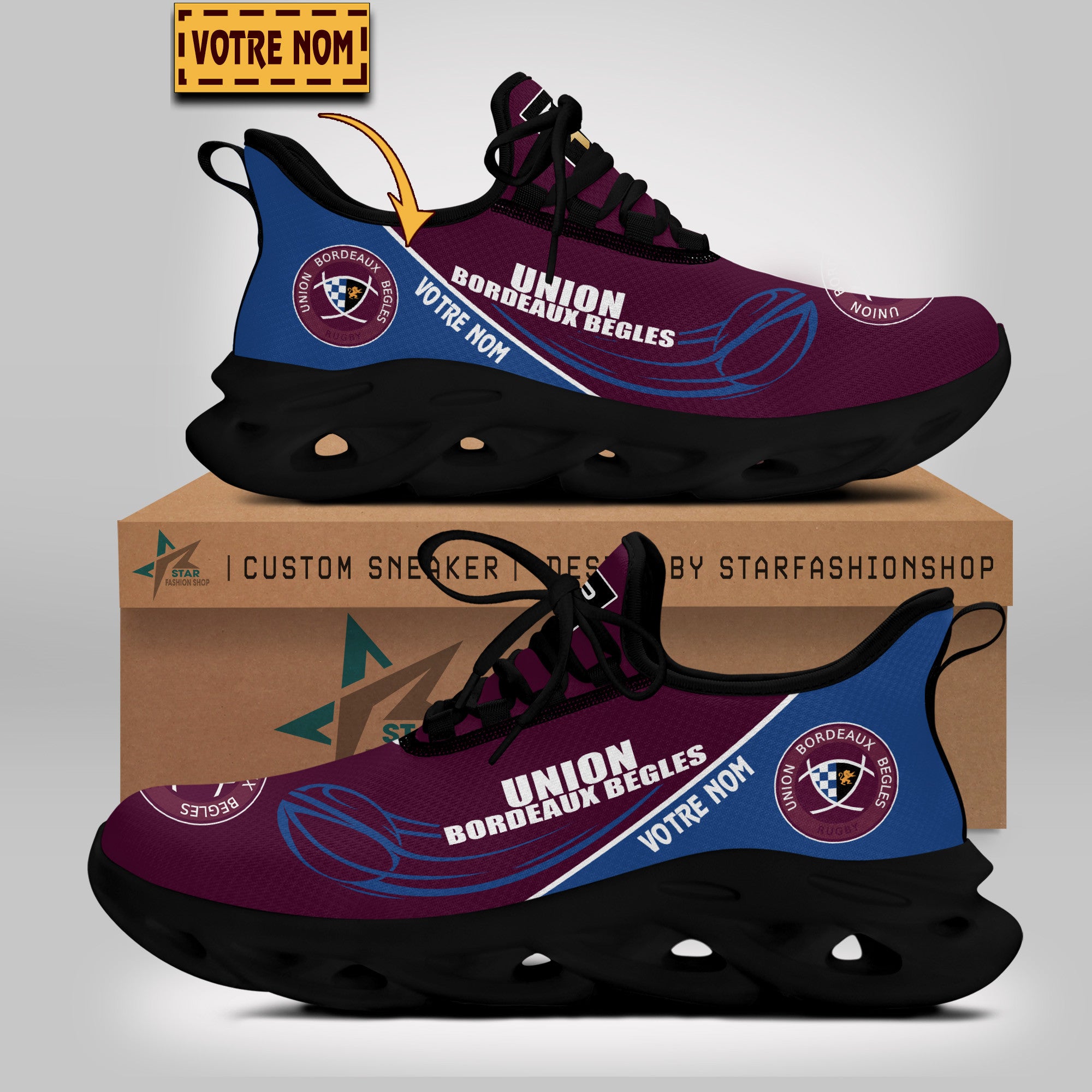 Chaussures Union Bordeaux Begles 03 - Baskets Rugby