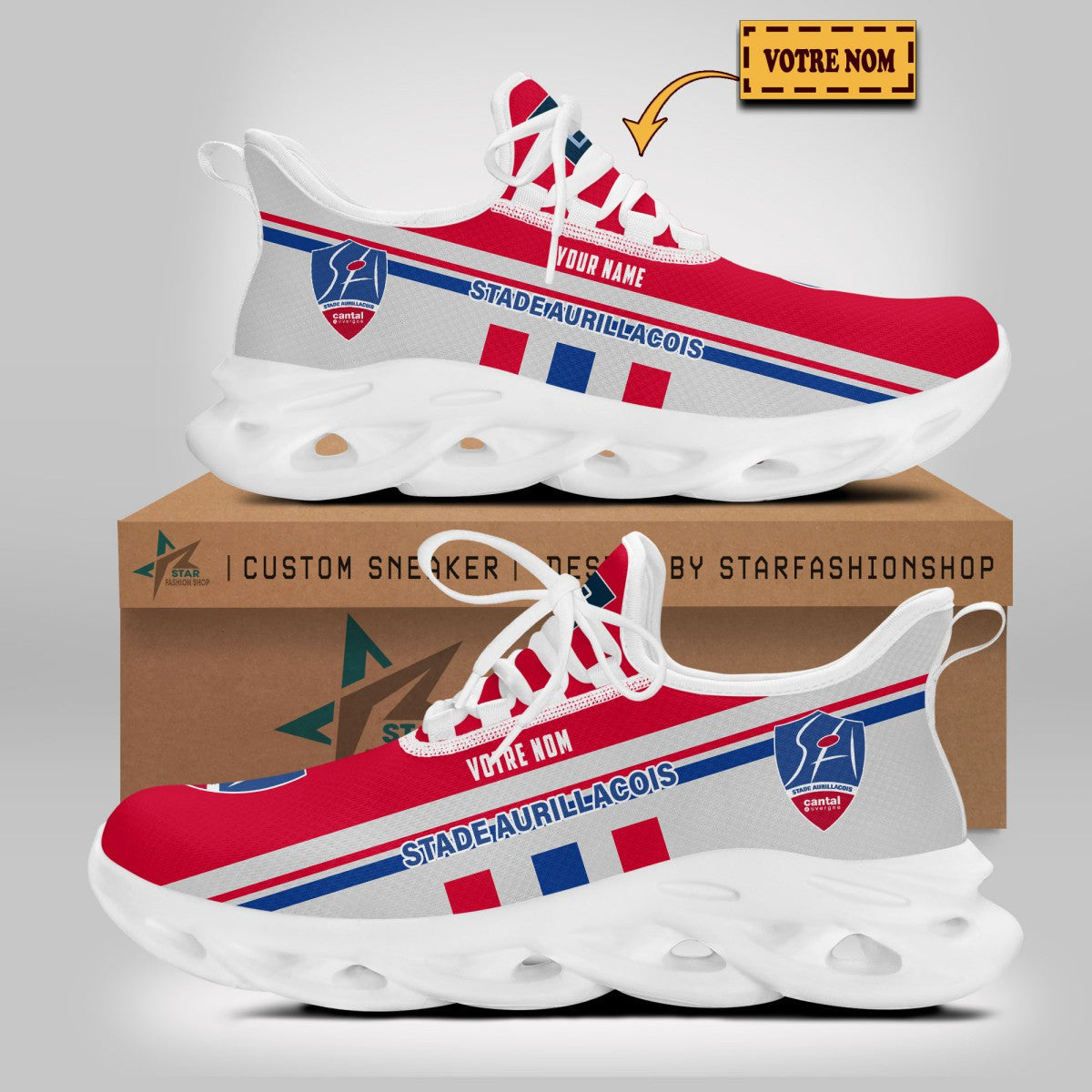 Chaussures Stade Aurillacois Cantal Auvergne 04 - Baskets Rugby