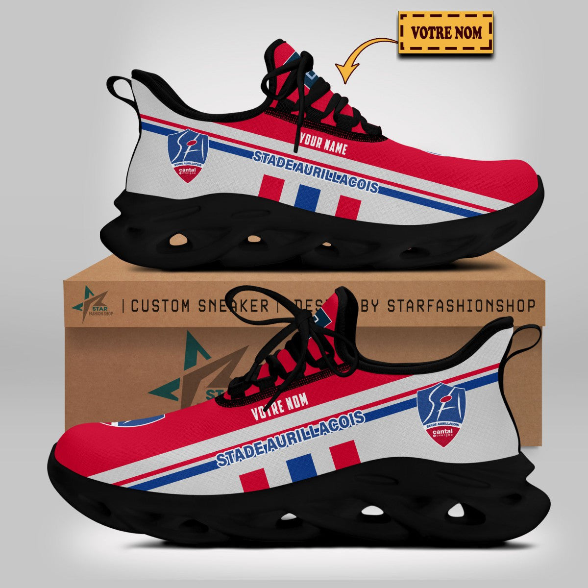 Chaussures Stade Aurillacois Cantal Auvergne 04 - Baskets Rugby