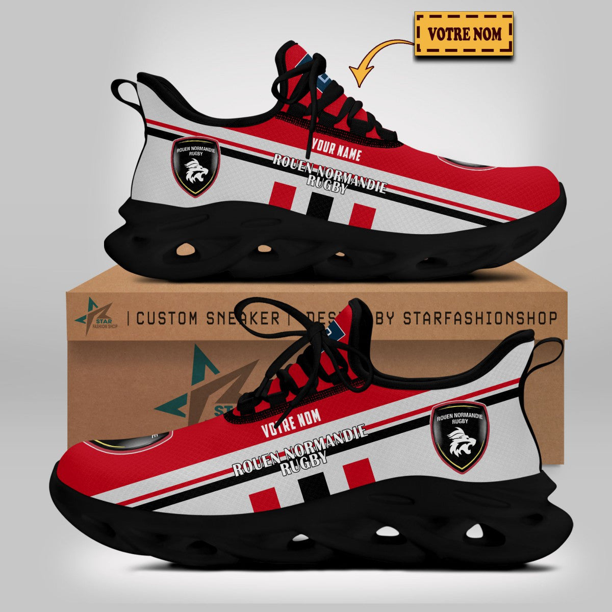 Chaussures Rouen Normandie Rugby 04 - Baskets Rugby
