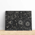 Tableau Toile Univers Mystique Signes du Zodiaque Astrologie