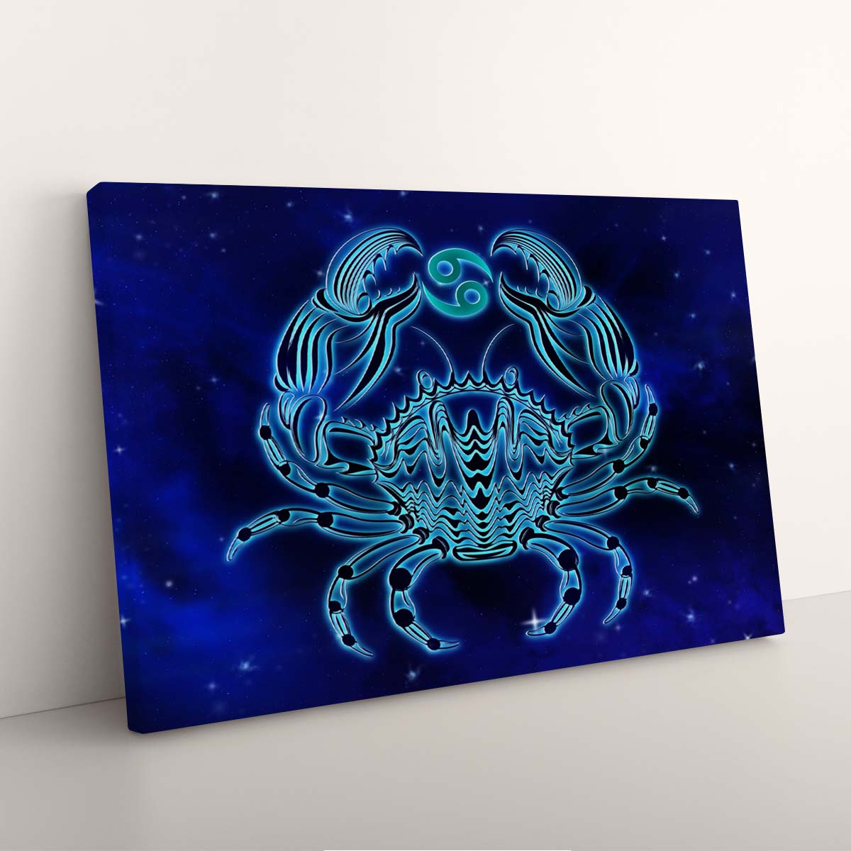 Tableau Toile Artistique Abstraite Horoscope Cancer Zodiaque