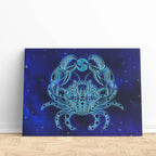 Tableau Toile Artistique Abstraite Horoscope Cancer Zodiaque