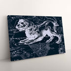 Impression sur Toile Artistique Constellation du Lion Astrologie