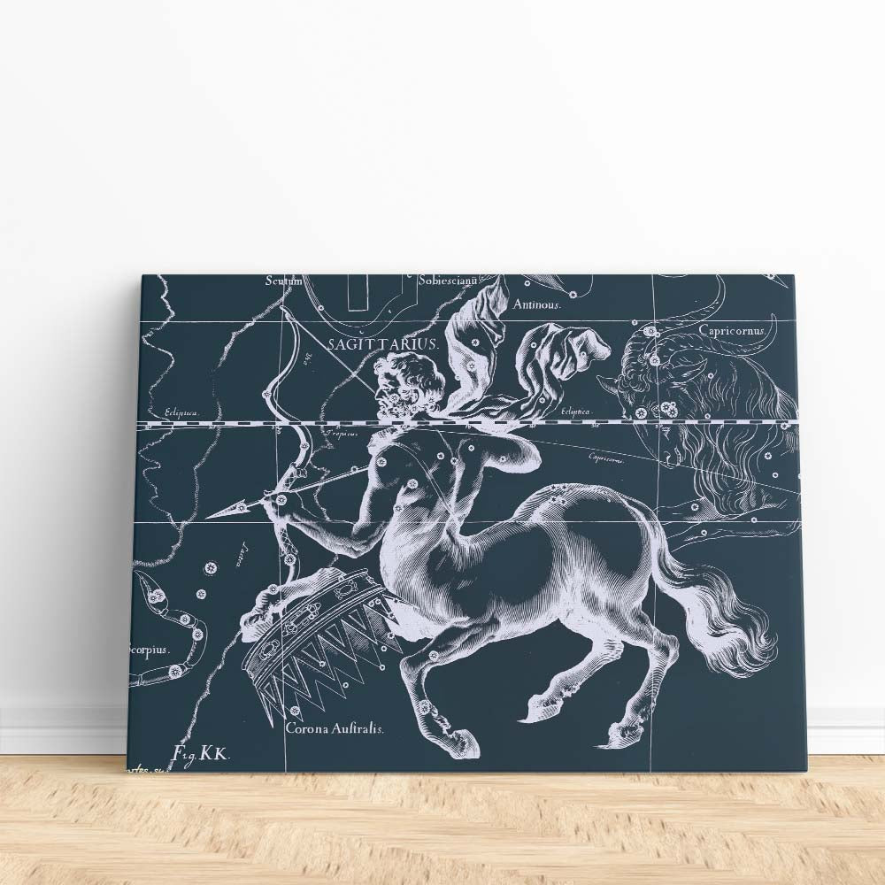 Tableau Toile Cosmique Constellation du Sagittaire Zodiaque