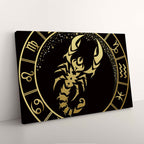 Impression sur Toile Signe du Zodiaque Scorpion Cosmos Profond