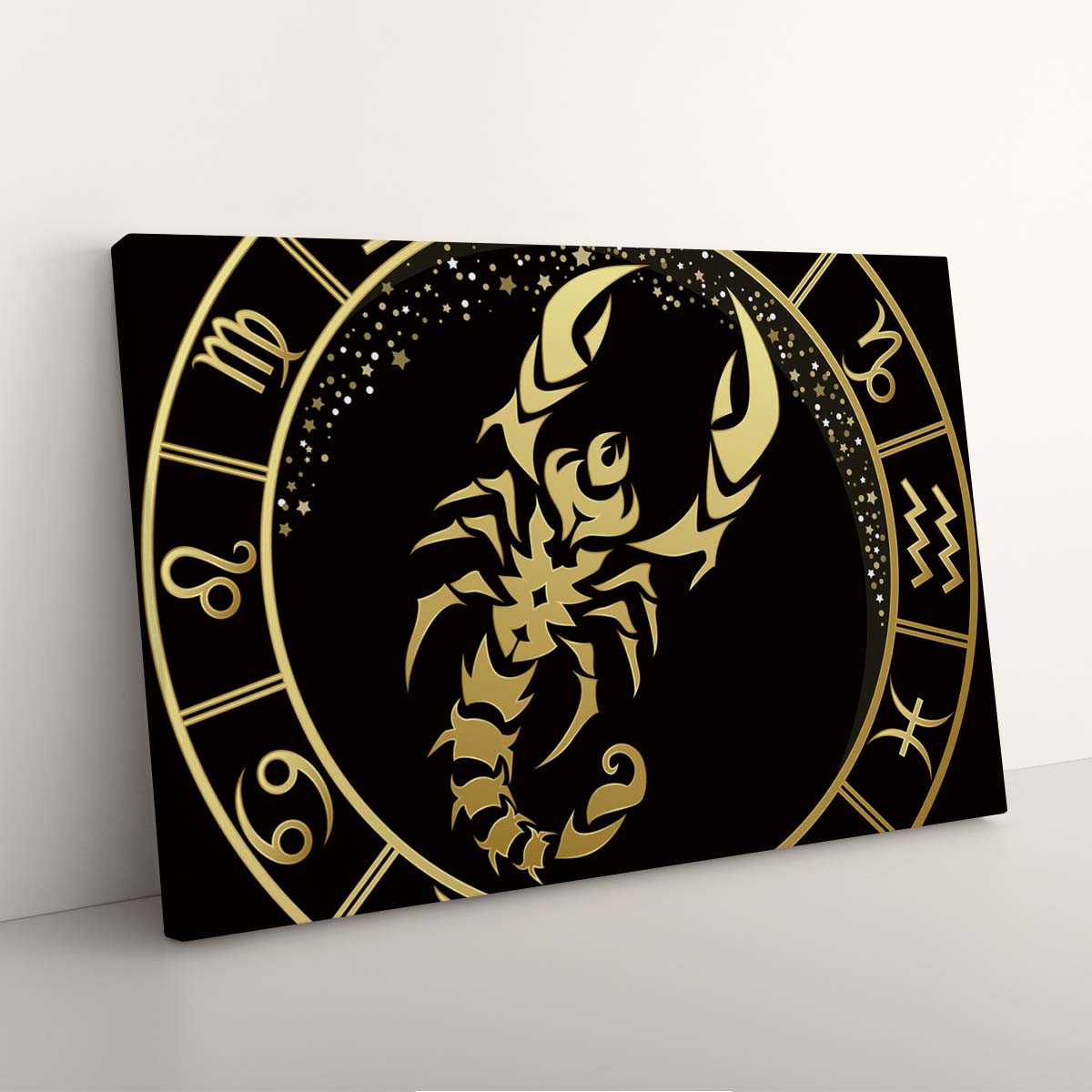 Impression sur Toile Signe du Zodiaque Scorpion Cosmos Profond