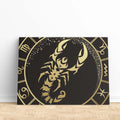 Impression sur Toile Signe du Zodiaque Scorpion Cosmos Profond