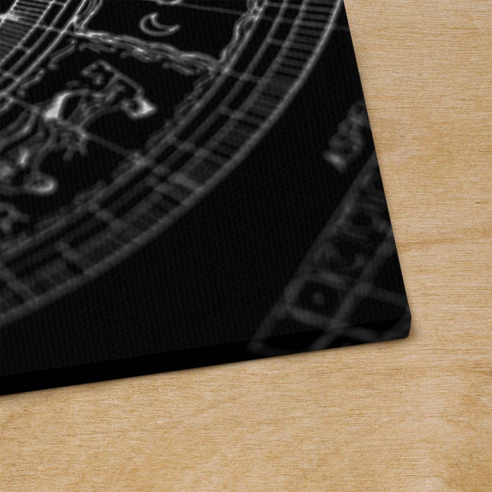 Tableau Toile Minimaliste Signes du Zodiaque Noir et Blanc
